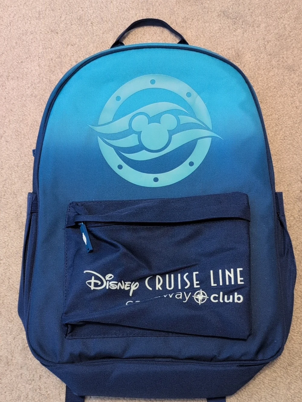 Disney Ombre Teal to Navy Cruise Line Backpack